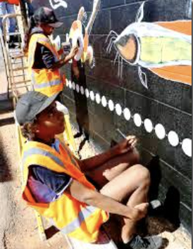 During painting of the mural2