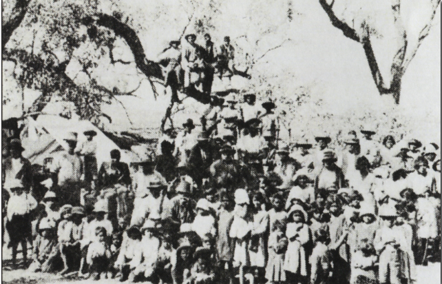 Menindee Mission in its very early days, January 1934.