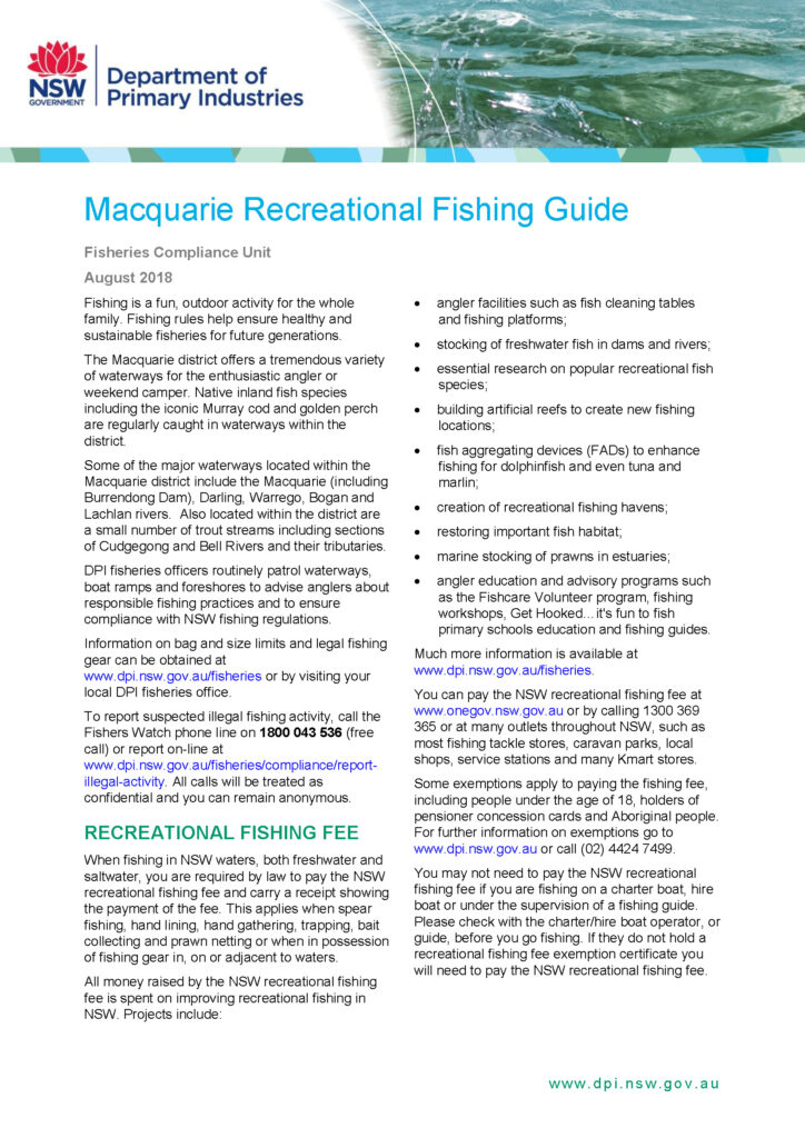 fishing downloads recreational fishing guide